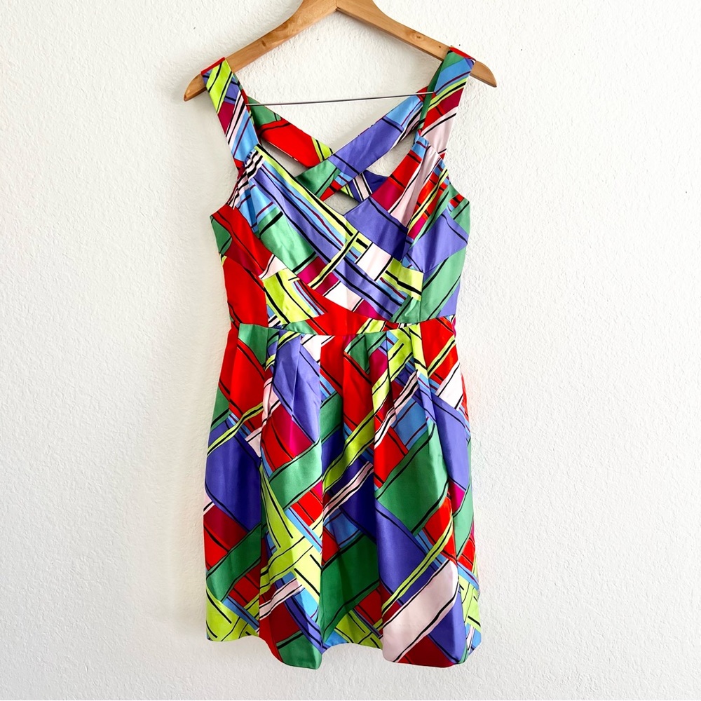 Anthropologie Leifsdottir Colorful Calliope Dress Sz 4